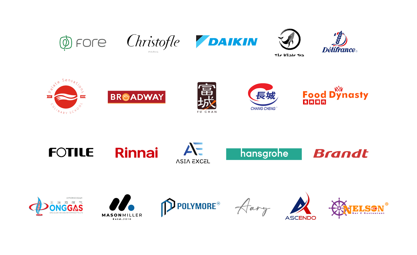 Selected brands and SMEs Bluehive has worked with across lifestyle, F&B, home living, logistics and built environment